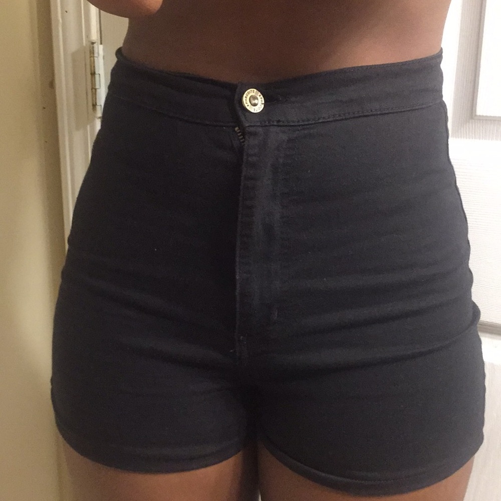 Black High-Waisted shorts